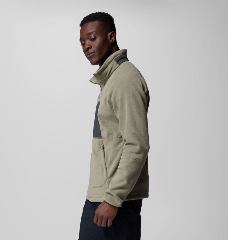 Men's Rapid Expedition II Fleece Jacket, Color: Stone Green, Shark, image 4