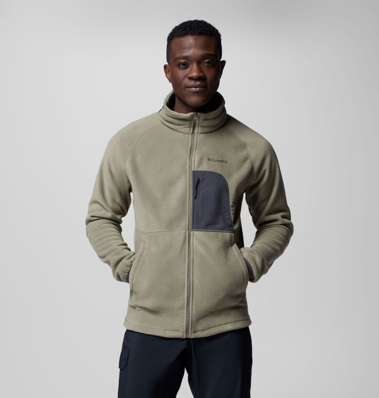 Men's Rapid Expedition II Fleece Jacket, Color: Stone Green, Shark, image 5