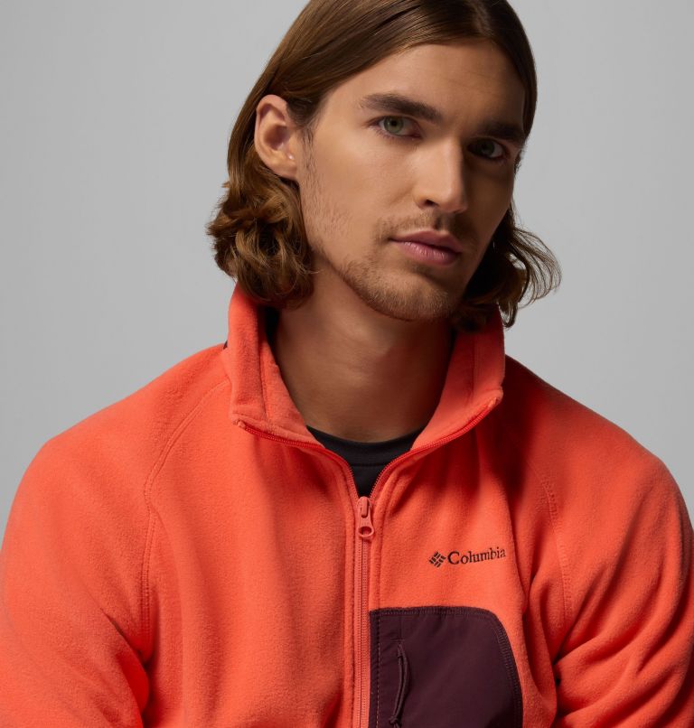 Men's Rapid Expedition II Fleece Jacket, Color: Zing, Moonvista, image 6