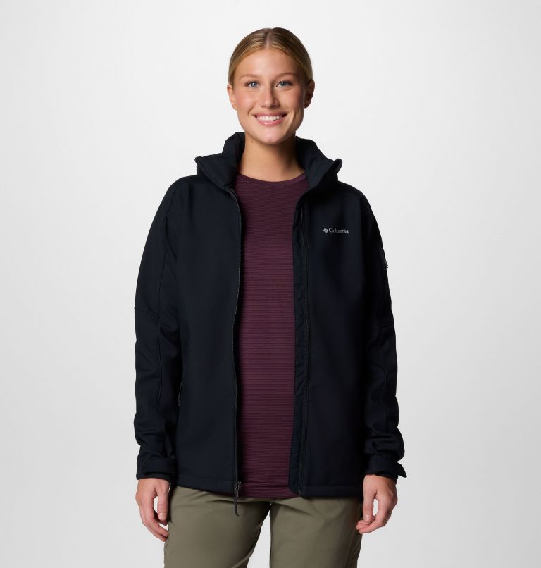 Women's Cascade Ridge III Softshell Jacket, Color: Black, image 8