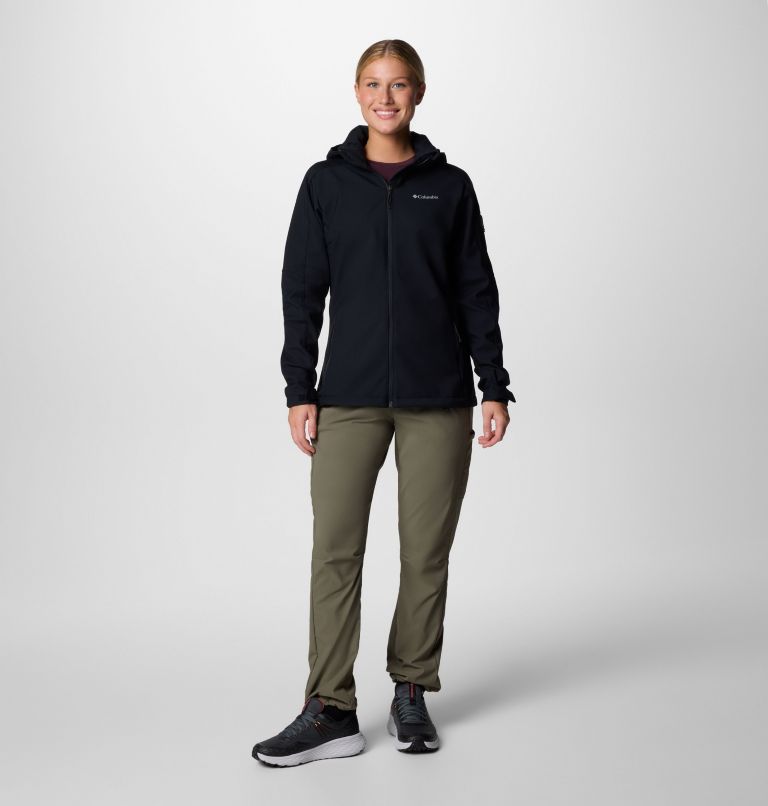 Women's Cascade Ridge III Softshell Jacket, Color: Black, image 9