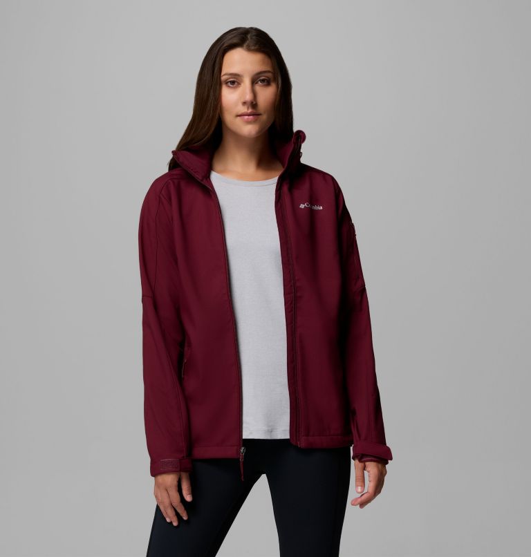 Women's Cascade Ridge III Softshell Jacket, Color: Rich Wine, image 5