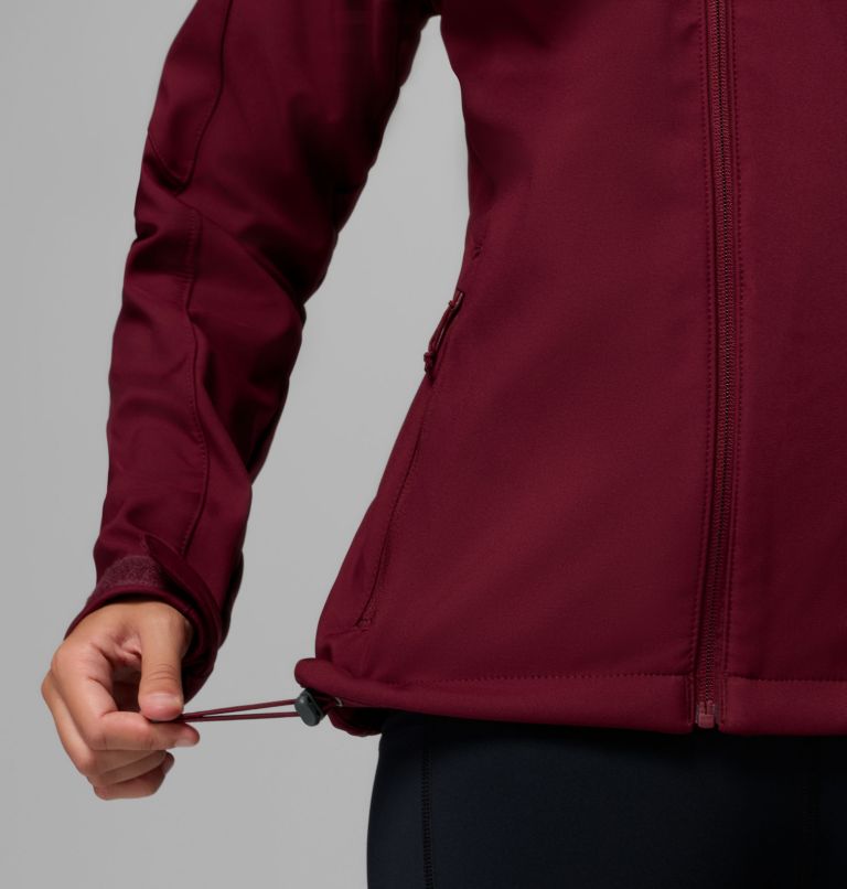 Women's Cascade Ridge III Softshell Jacket, Color: Rich Wine, image 7