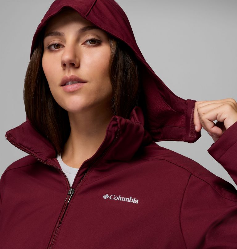 Women's Cascade Ridge III Softshell Jacket, Color: Rich Wine, image 8
