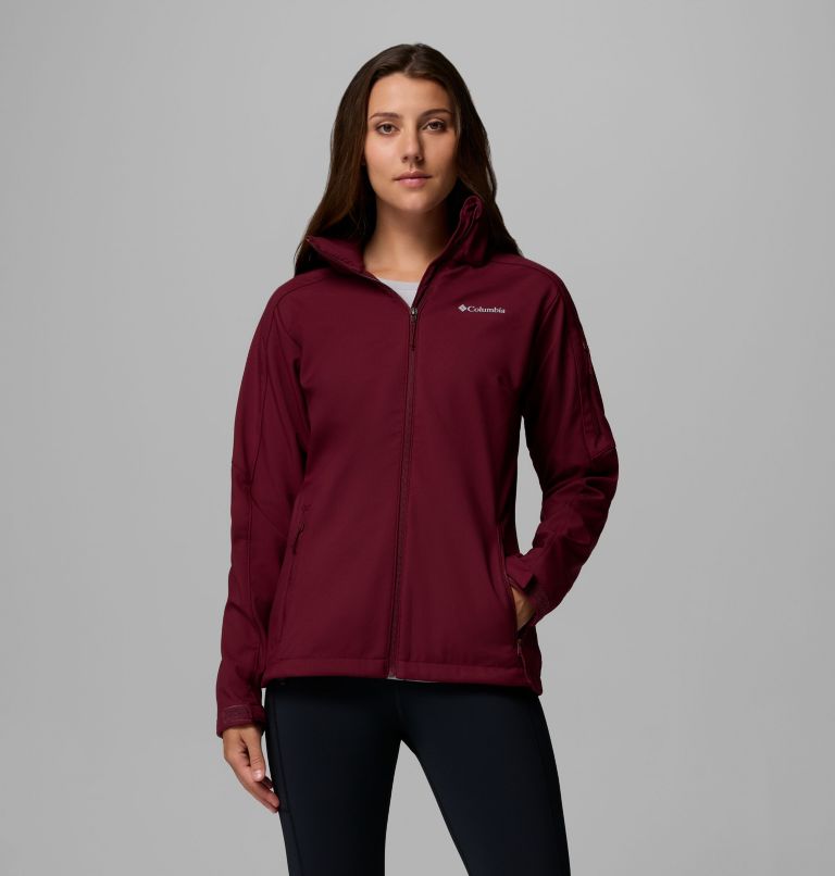 Women's Cascade Ridge III Softshell Jacket, Color: Rich Wine, image 1