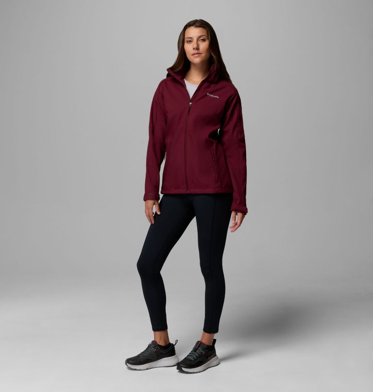 Women's Cascade Ridge III Softshell Jacket, Color: Rich Wine, image 2