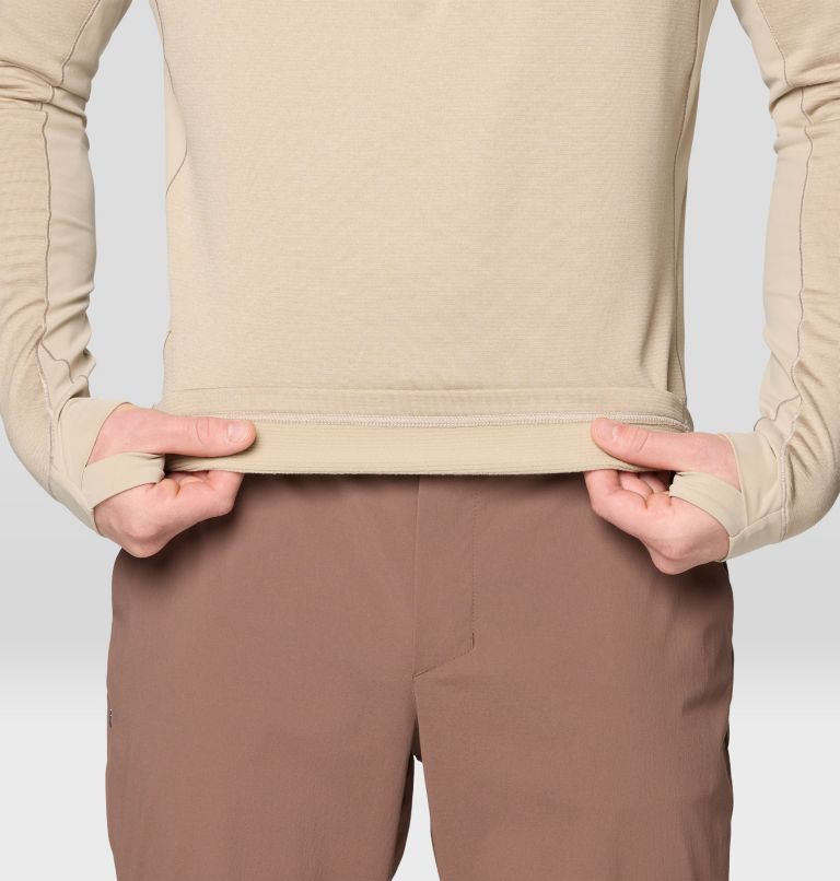 Men's Up First Tech Fleece Quarter Zip, Color: Badlands Heather, image 5