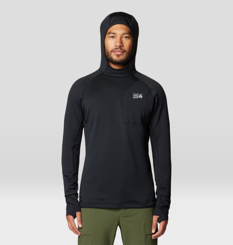 Men's Up First Tech Fleece Hoody, Color: Black, image 1