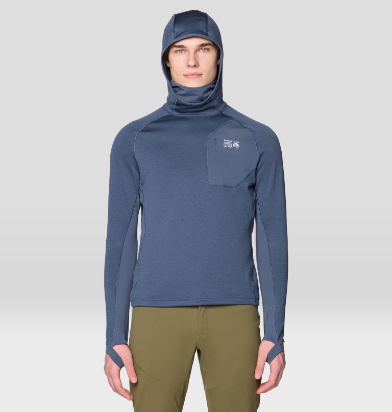 Men's Up First Tech Fleece Hoody, Color: Moon Blue Heather, image 1