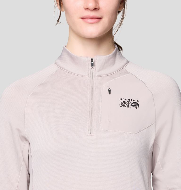 Women's Up First Tech Fleece Quarter Zip, Color: Light Mystic, image 4