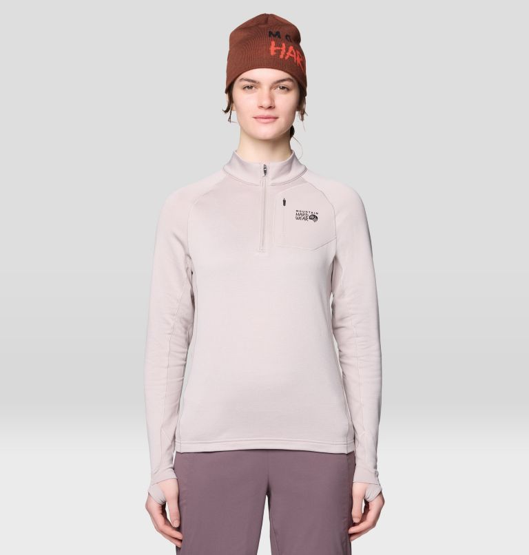 Women's Up First Tech Fleece Quarter Zip, Color: Light Mystic, image 1