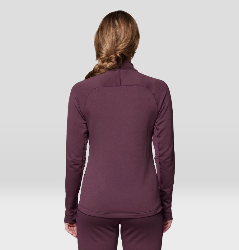 Women's Up First Tech Fleece Quarter Zip, Color: Blackberry, image 3