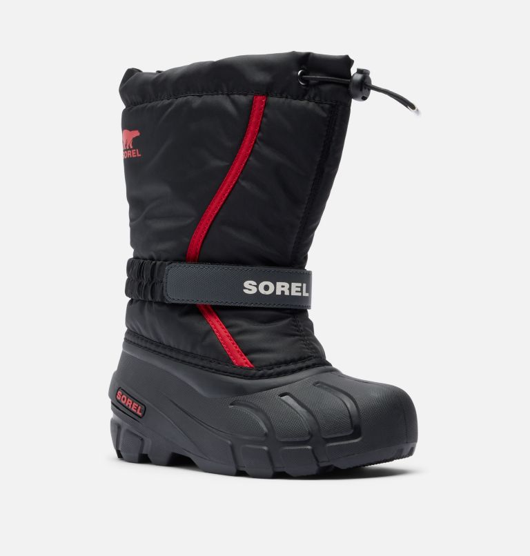 Youth YOUTH FLURRY Snow Boots, Color: Black, Bright Red, image 7
