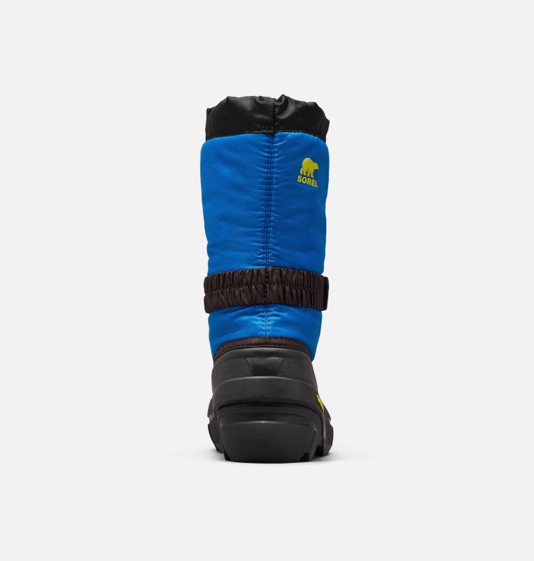 Kids' YOUTH FLURRY Snow Boots, Color: Black, Super Blue, image 3
