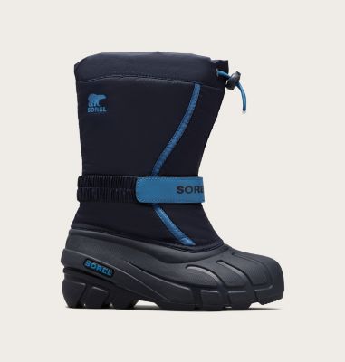 Kids' YOUTH FLURRY Snow Boots, Color: Collegiate Navy, Atmosphere, image 1