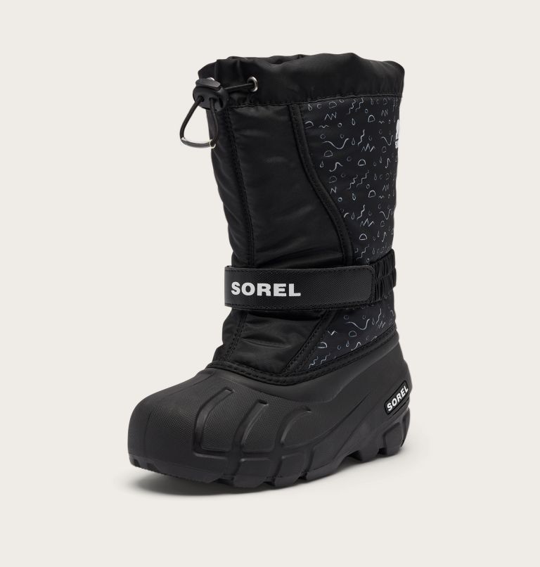 FLURRY Print Youth Boot, Color: Black, Sea Salt, image 7