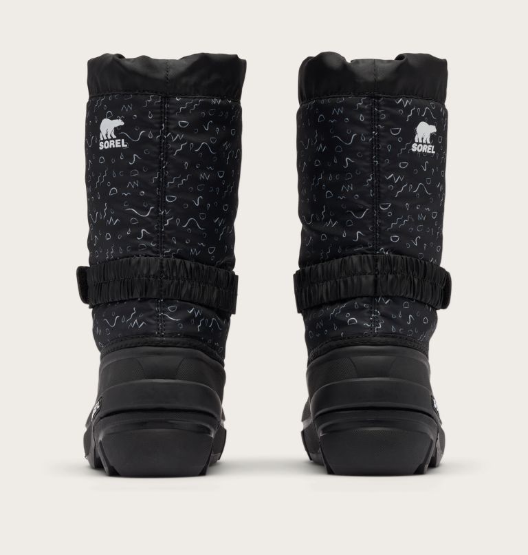 FLURRY Print Youth Boot, Color: Black, Sea Salt, image 2