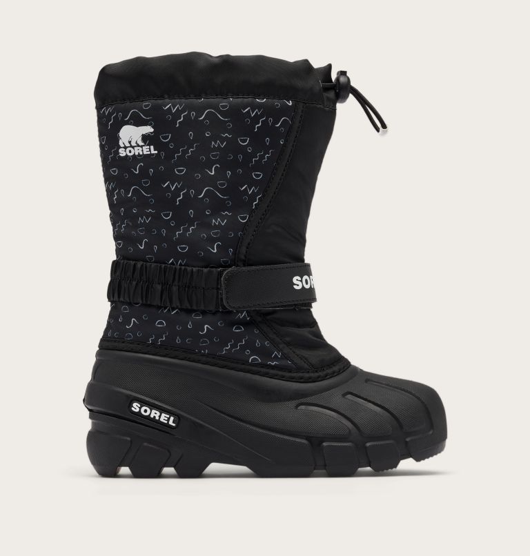 FLURRY Print Youth Boot, Color: Black, Sea Salt, image 1