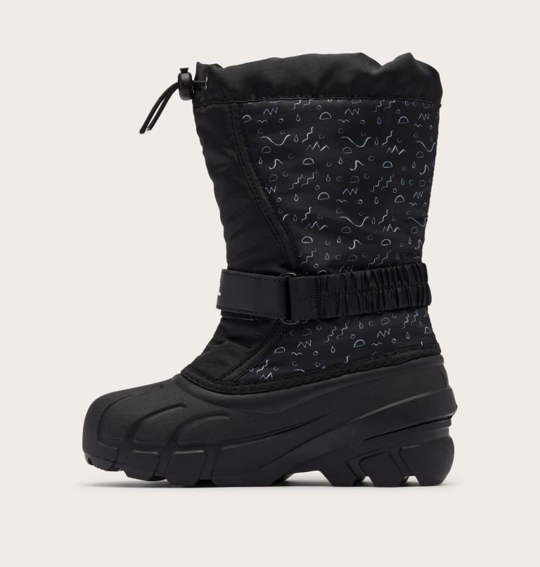 FLURRY Print Youth Boot, Color: Black, Sea Salt, image 3