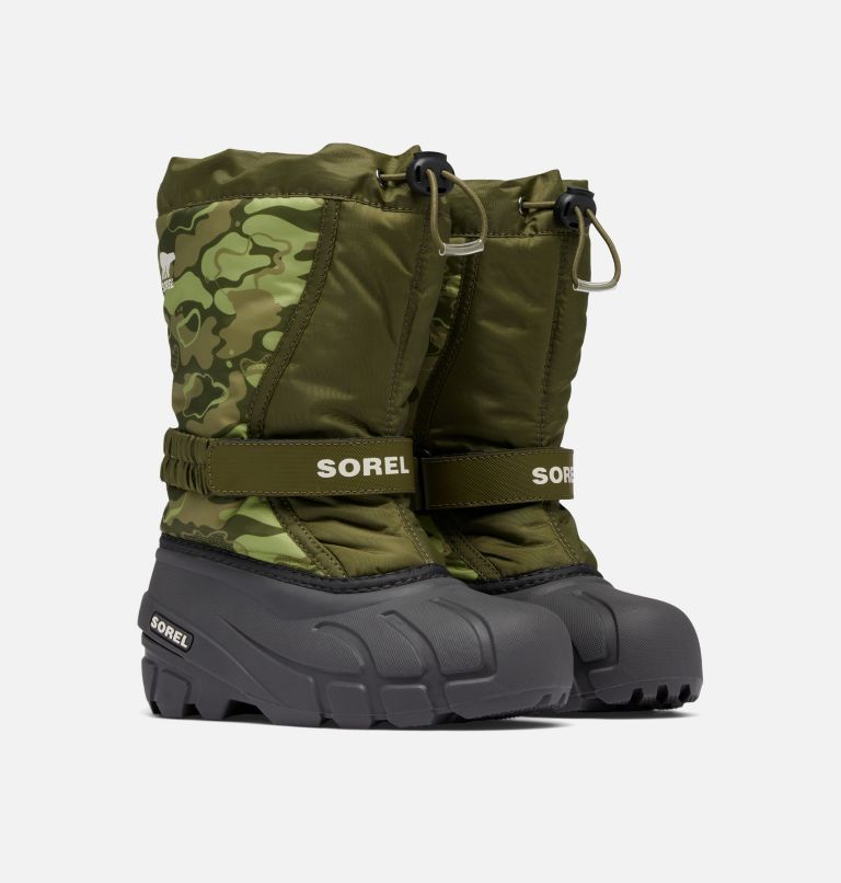 FLURRY Print Youth Boot, Color: Utility Green, Savory, image 2