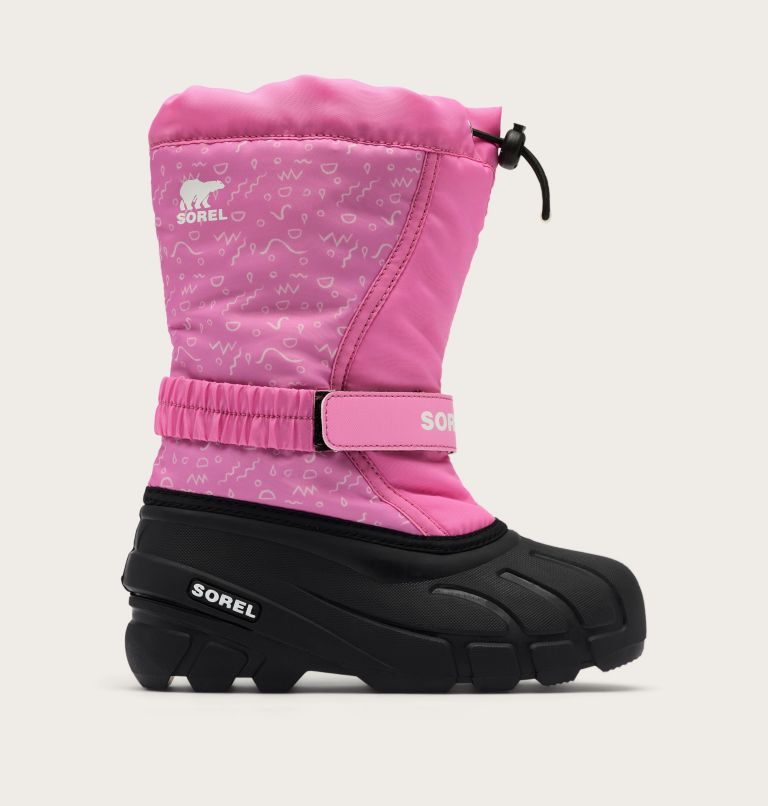 FLURRY Print Youth Boot, Color: Orchid, Black, image 1