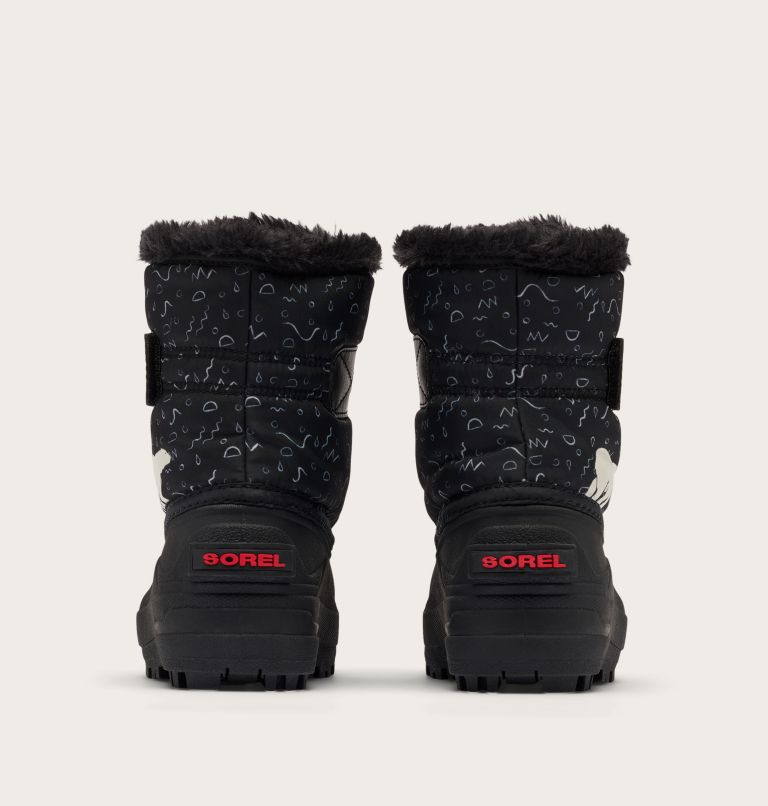 SNOW COMMANDER Children's Boot, Color: Black, Bright Red, image 2