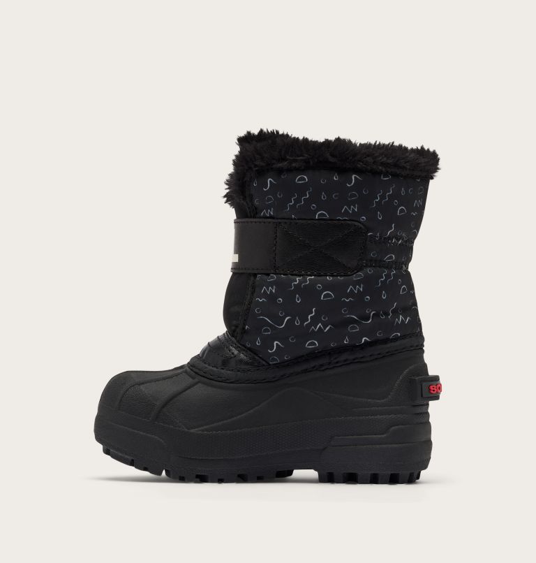 SNOW COMMANDER Children's Boot, Color: Black, Bright Red, image 3