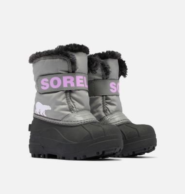 SNOW COMMANDER Children's Boot, Color: Chrome Grey, Euphoric Lilac, image 2
