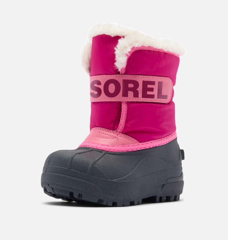 Kids' SNOW COMMANDER Snow Boots, Color: Tropic Pink, Deep Blush, image 7