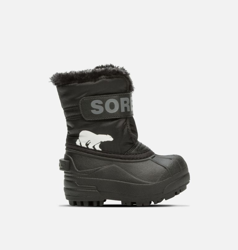 Toddlers's SNOW COMMANDER Snow Boots, Color: Black, Charcoal, image 1