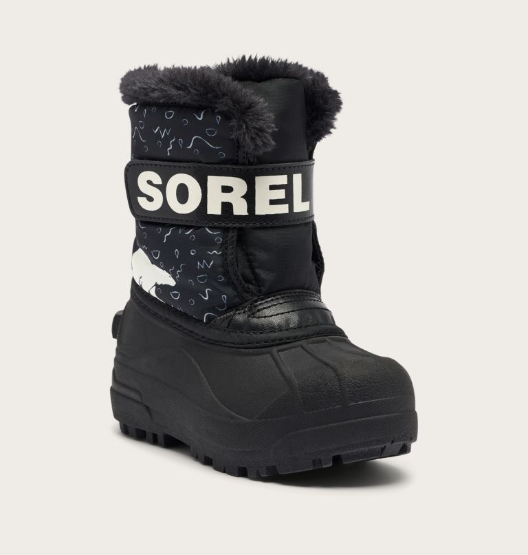 SNOW COMMANDER Toddler Boot, Color: Black, Bright Red, image 6