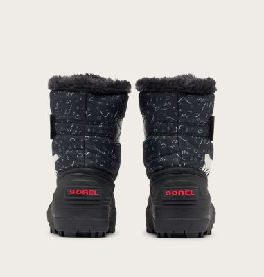 SNOW COMMANDER Toddler Boot, Color: Black, Bright Red, image 6