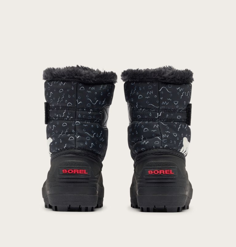 SNOW COMMANDER Toddler Boot, Color: Black, Bright Red, image 2