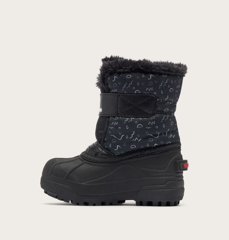 SNOW COMMANDER Toddler Boot, Color: Black, Bright Red, image 3