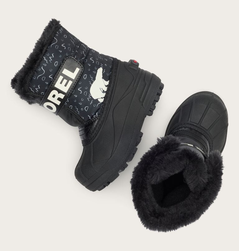 SNOW COMMANDER Toddler Boot, Color: Black, Bright Red, image 4