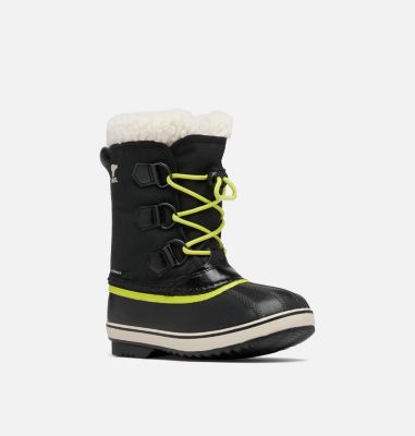 Botte de Neige Imperméable en Nylon YOOT PAC Junior, Color: Black, Chartreuse, image 8