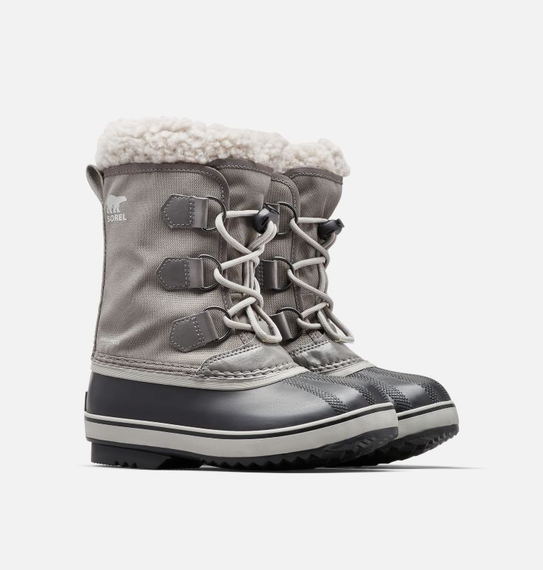 Youth YOOT PAC Nylon Waterproof Snow Boots, Color: Quarry, Dove, image 2