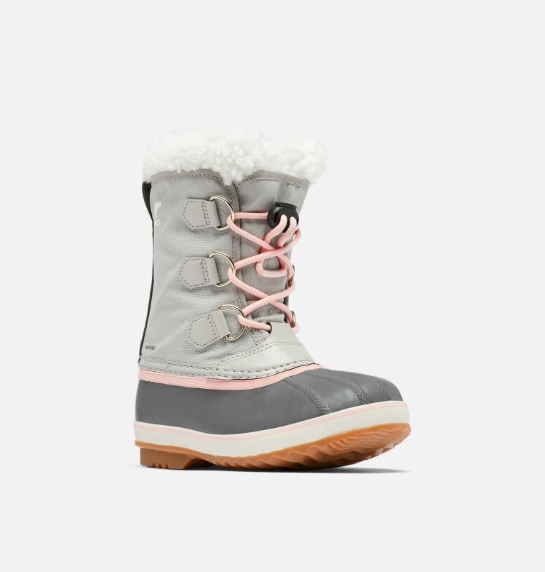 Youth YOOT PAC Nylon Waterproof Snow Boots, Color: Dove, Gum 2, image 7