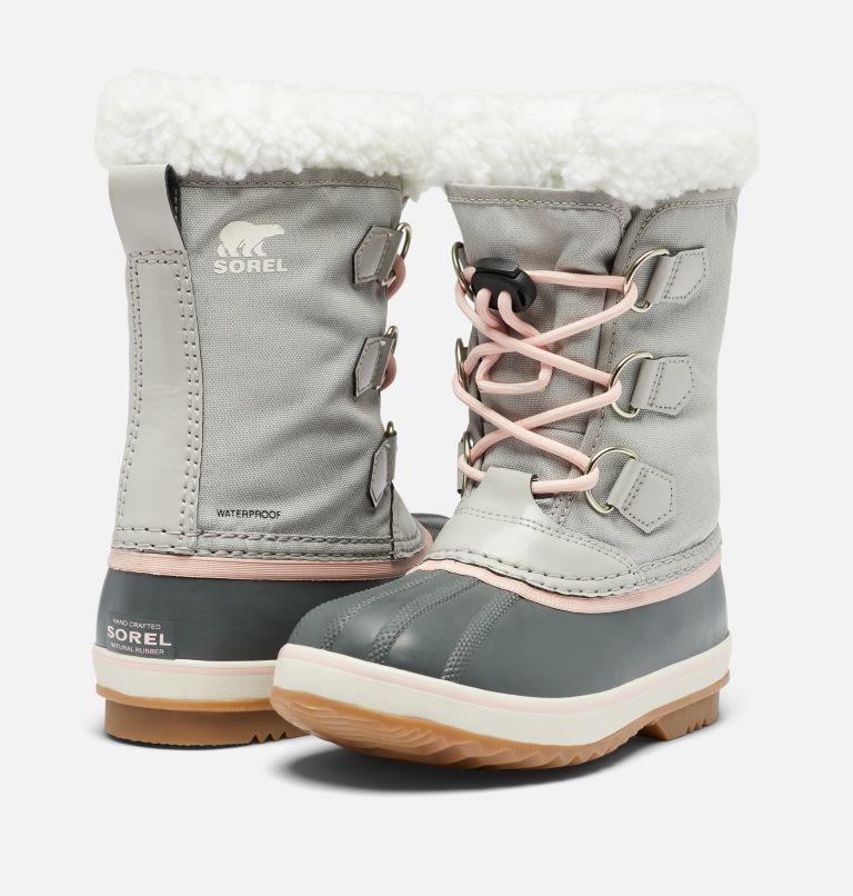 Youth YOOT PAC Nylon Waterproof Snow Boots, Color: Dove, Gum 2, image 9