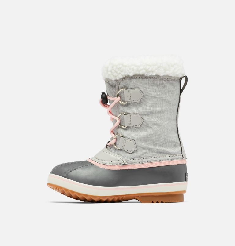 Youth YOOT PAC Nylon Waterproof Snow Boots, Color: Dove, Gum 2, image 4