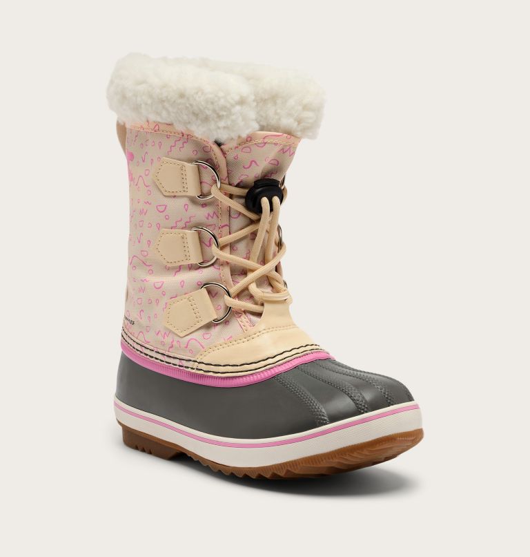 YOOT PAC Nylon Youth Waterproof Boot, Color: Honey White, Orchid, image 6