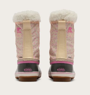 YOOT PAC Nylon Youth Waterproof Boot, Color: Honey White, Orchid, image 6