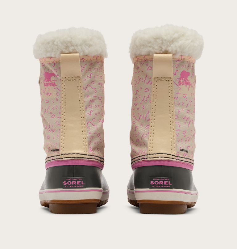 YOOT PAC Nylon Youth Waterproof Boot, Color: Honey White, Orchid, image 2