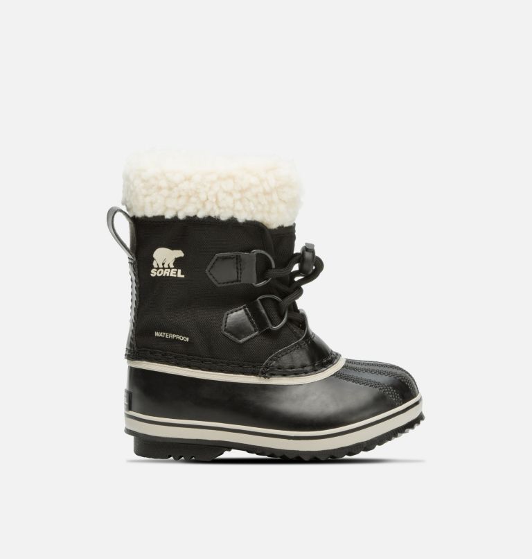 Kids' YOOT PAC Nylon Waterproof Snow Boots, Color: Black, image 1