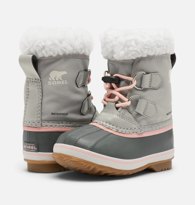 Kids' YOOT PAC Nylon Waterproof Snow Boots, Color: Dove, Gum 2, image 9
