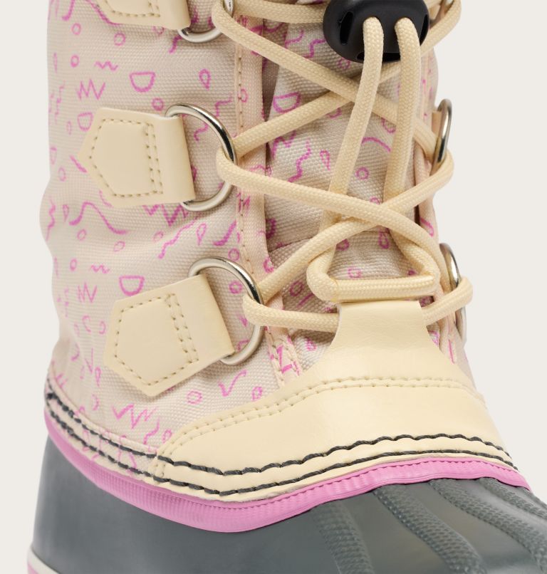 YOOT PAC Nylon Children's Waterproof Boot, Color: Honey White, Orchid, image 9