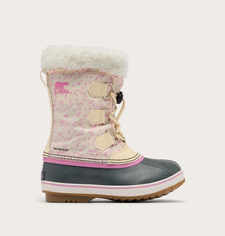 YOOT PAC Nylon Children's Waterproof Boot, Color: Honey White, Orchid, image 1