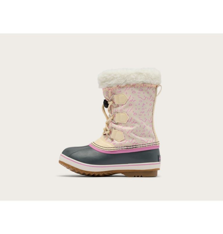 YOOT PAC Nylon Children's Waterproof Boot, Color: Honey White, Orchid, image 3