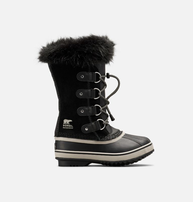Youth JOAN OF ARCTIC Waterproof Snow Boots, Color: Black, Dove, image 1