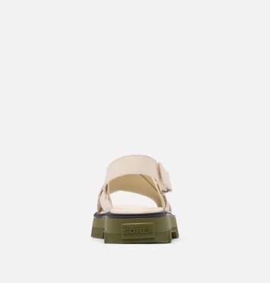 Sandalias REIN CB Crisscross para mujer, Color: Chalk, Utility Green, image 3